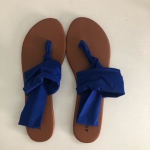 JUSTFAB Blue Sandals!! Size 8.5!